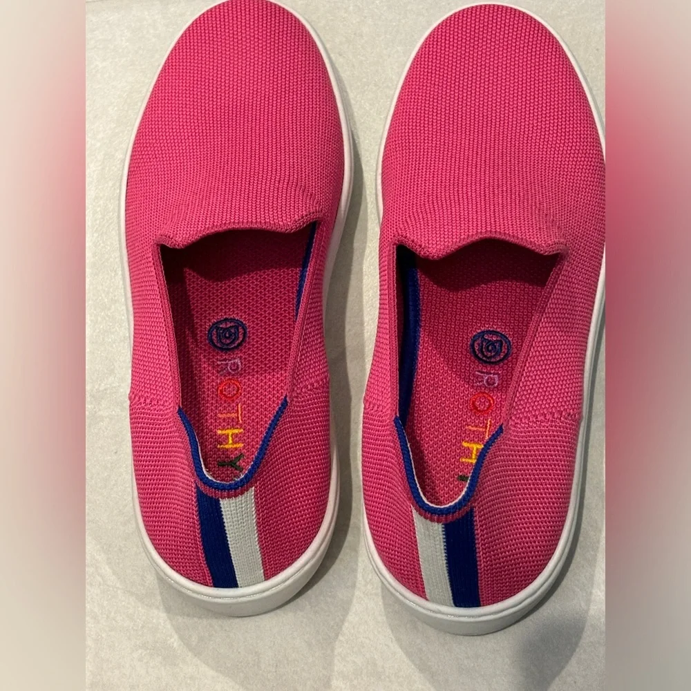 Rothy’s The Original Slip On Sneaker Bubblegum Pink Women’s Size 7